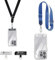 OLEPHY Handykette Universal 2 Packs, Einstellbar Lanyard Handy Umhängeband kompatibel mit meisten Smartphone, Handytasche zum Umhängen, 2× Schlüsselband und 2× Universelles Pad, (Schwarz+Blau)