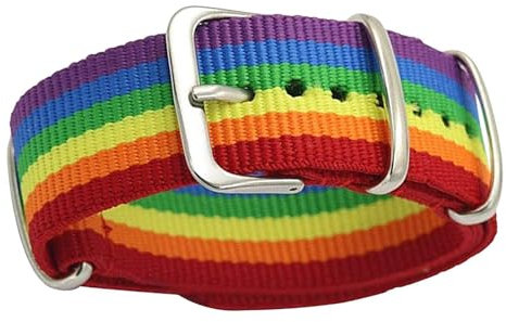 Pride-Armbänder LGBTQ Armband geflochten Bogen - handgefertigt aus Nylon für Uhren mit Schnalle Armband Lgbt Gay Pride Armband Arc-en-Pride, Se référer au descriptif, Siehe Beschreibung, Siehe