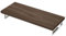 Mai & Mai Sobre Encimera de Madera Maciza para Lavabo Incl. Soporte de Acero Inoxidable, Estante de Pared para Baño Platte01, Roble, 50x120 cm
