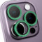 BARALARIQIU Camera Lens Protector Compatible with iPhone 14 Pro/iPhone 14 Pro Max,9H Tempered Glass, Glitter Camera Lens Cover Protection, Ultra Clear Anti-Scratch, Day/Night Shots-Alpine Green