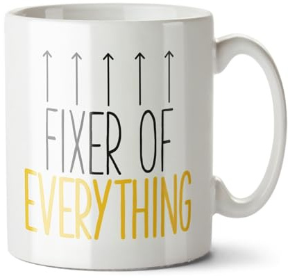 Black Raven Design - Fixer of Everything - Funny Colleague, Boss Gift Mug, Ceramic, 11fl oz