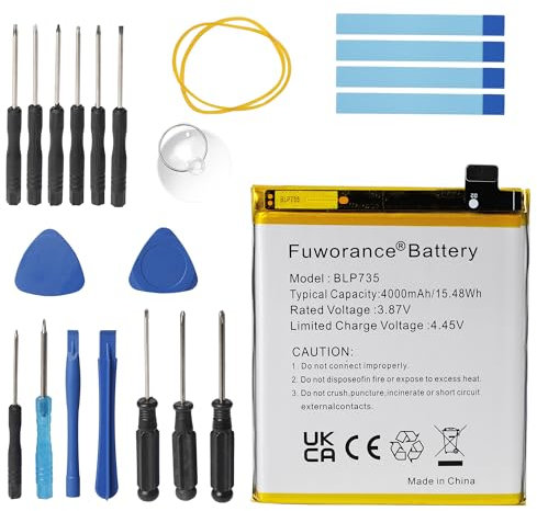 Fuworance 4000mAh 3.87V BLP735 Replacement Battery Compatible with OPPO Reno 2 PCKM70 PCKT00 PCKM00 CPH1907 Smartphone Lithium Polymer Battery with Tool Kit 15.48Wh