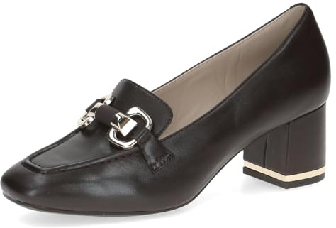 Caprice Damen Pumps aus Leder Karrèe