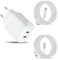 25W USB C Ladegerät für iPad Pro 12.9 11 13 2nd 3rd 4th 5th 6th Generation 2024/Air/Mini 2 3 4 5 6/Apple iPad 5th -11th iPhone 16e/16 Pro/Pro Max/15 14 13 12 11 Netzteil Schnellladegerät mit Ladekabel
