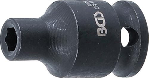 BGS 7284 | Kraft-Steckschlüssel-Einsatz Sechskant | Antrieb Innenvierkant 6,3 mm (1/4) | SW 4 mm