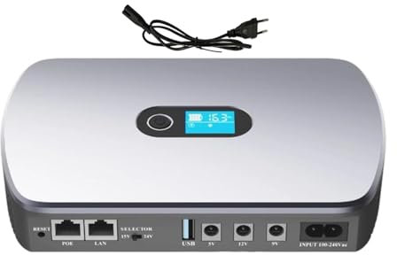 Sauvegarde de batterie d'alimentation sans interruption-USV, sauvegarde de la batterie du routeur de 8800 mAh avec Poe | Sauvegarde de la batterie pour modem, routeur, machine de présence d'empreintes
