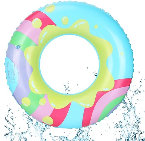 GUBOOM Schwimmring Kinder, Aufblasbare Schwimmbecken Schwimmer, Dauerhafter Schwimmreifen, Luftmatratze Schwimmreifen Aufblasbar für Kinder 5-9 Jahre