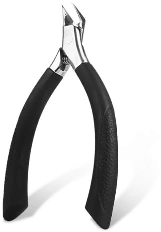 Nagelzange Gerade Klinge für Eingewachsene Fußnägel und Fingernägel, Edelstahl und Scharfe Spitze Eckenzange Fußpflege, Nagelschere für Starke Fußnägel