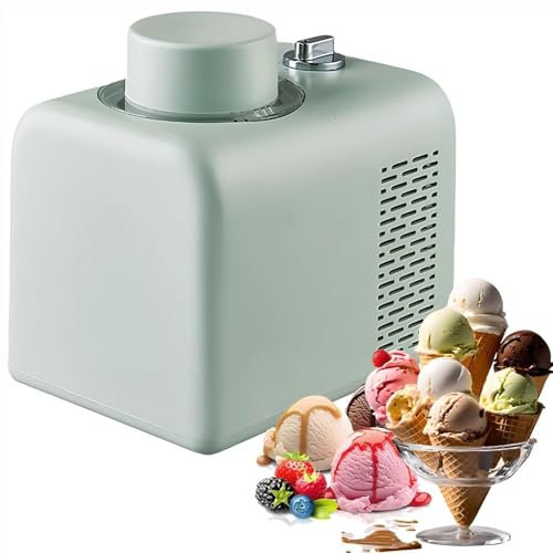 Sorbetière portable, machine à desserts glacés, sorbetière automatique de 500 ml, 4 modes, maintien au froid pendant 8 heures, palette amovible, for la fabrication de glaces et de sorbets (blanc)