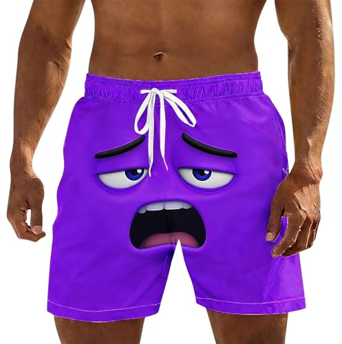 Lustige Badehose Herren Kurz Badeshorts Lustig Bademode Funny Badehosen Schnelltrocknend Schwimmhose Hawaii Schwimmhosen Männer Freizeit Strandhose Herrenbadehosen übergröße S-5XL