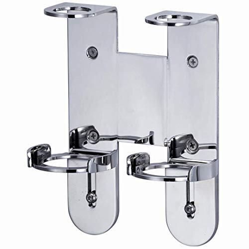 VINN DUNN Hand Wash Holder, Stainless Steel Bathroom Double Wall Shelving Brackets 300ml Bath Shower, Body Wash, Hand Lotion Bottle Chrome