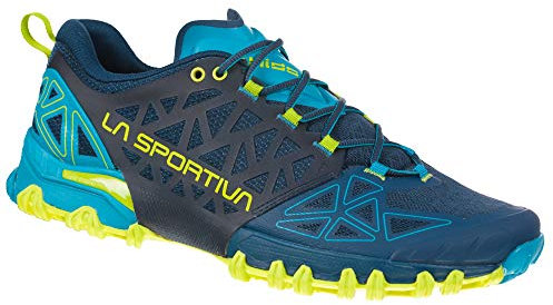 LA SPORTIVA M Bushido Ii Blau-Grün - Technischer komfortabler Herren Berglaufschuh, Größe EU 43.5 - Farbe Opal - Apple G
