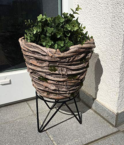 MAYER CHESS Pflanzschale mit Metallständer - Blumen, Topf, Pflanzen