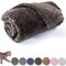 CUTEMATE Hundedecke oder Katzendecke oder Haustierdecke, warm, weich, flauschig, für Welpen, kleine, mittelgroße Hunde oder Katzen, Plüsch-Fleece-Überwurf für Bett, Couch, M/32x40, dunkelgrau