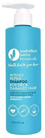 Australian Native Botanicals Natural Shampoo For Dry & Damaged Hair - Vegan Sulfate Free Shampoo For Men & Women - Natural Hair Care, 250 ml