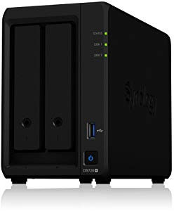 Synology Soluzione NAS desktop DS720+ 12 TB a 2 alloggi, installata con 2 unità Toshiba N300 da 6 TB