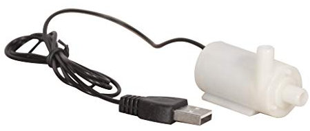 Rtengtunn Pompe à Eau, Micro Mini Pompe à Eau Submersible réservoirs de Poissons Aquarium alimenté par USB DC 5V 2-3L / Min