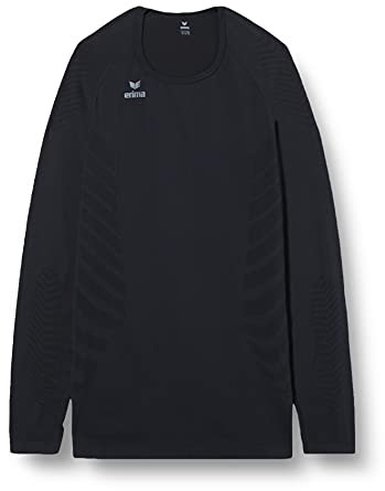 Erima Unisex Erwachsene Athletic Longsleeve 2.0 Funktionsunterwäsche (2252101), schwarz, XL