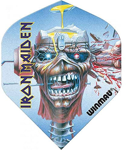 WINMAU Rock Legends Iron Maiden Can I Play with Madness Dart-Flüge - 1 Satz pro Packung (insgesamt 3 Flüge)