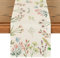 Artoid Mode Pflanzen Blumen Frühling Tischläufer, Saisonnal Sommer Küche Tisch Dekoration Drinnen Urlaub Party Dekor 40x100 cm