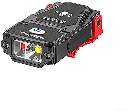 AIDNTBEO Wiederaufladbare Induktions-USB-LED-Stirnlampe zum Aufstecken, Mütze, Hut, Licht, Taschenlampe, Angellampe