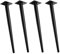 4 Stück Tapered Oblique Metal Furniture Leg,Kegel Schräg Möbelfüße,Tischbeine aus Metall,Tapered Replacement Furniture Feet for Chairs Coffee Tables Schrank Sofas,Schwarz (50cm/19.7in)