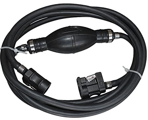 Lrtzizy 300CM Tuyau de Conduite de Carburant de Bateau 6Mm Connecteur de Tuyau de Gaz Moteur de Bateau Hors-Bord Kit de Connecteurs de RéServoir D'Essence pour Moteur