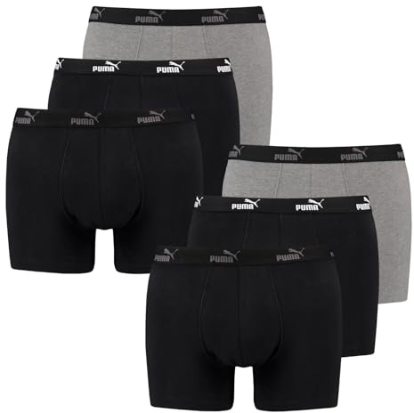 PUMA 6 er Pack Boxer Boxershorts Herren Unterwäsche sportliche Retro Pants