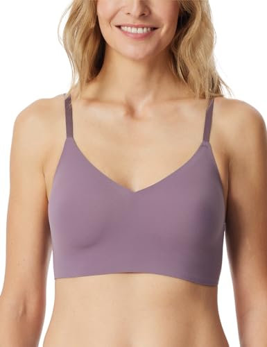 Schiesser Damen nahtloses Bustier Spaghettiträger mit herausnehmbaren Pads - Invisible Soft