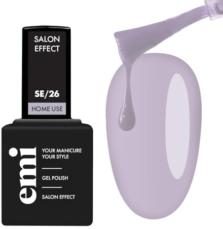EMI Salon Effect Lavender Latte HEMA free gel polish long-lasting color home use UV/LED/CCFL lamp 9 ml