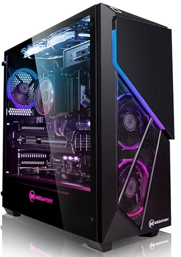 Megaport Gaming PC AMD Ryzen 5 7500F • Windows 11 • GeForce RTX4070 SUPER 12GB • 32GB DDR5 • 1000GB M.2 SSD • WLAN • Gamer pc Computer Gaming rechner