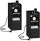 Hzuaneri Nachttisch 2er Set, Schmal, Beistelltisch mit Ladefunktion, USB & Type C Anschlüsse, Nachttische mit 3 Etagen Stauraum, 1 Schublade, für Schlafzimmer, Wohnzimmer, Schwarz NS36504X