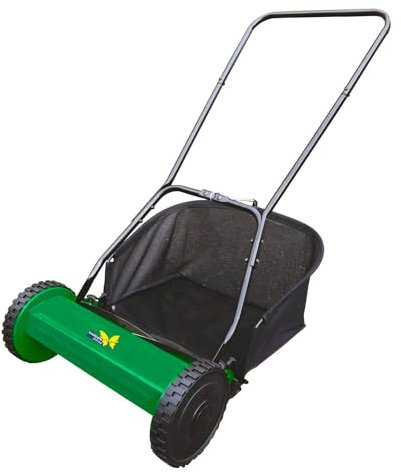Bonussi Tagliaerba Tosaerba Elicoidale Manuale Taglio 17-43mm Sacco 25 Litri Verde