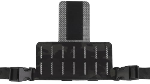 FoldPanel MOLLE Hanging Holder for PRC 152/148 Radio Case, Plate Carrier for Walkie Talkies Pouch with Adjustable Chest Strap & Buckle, Expanded Chest Rig Attached to Tactical Vest by Hook Loop(BCP)