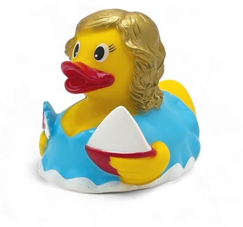 Quietscheente Sonja See, eine original Badeente von SUPERLOTTI®, der Qualitätsmarke für Kinder! Nur echt in der Apfelbox!