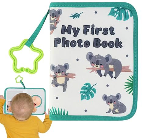 Premier album photo, album photo de dessin animé Koala pour petite fille, livre photo en tissu doux, première année, incontournable pour les nouveaux parents, cadeau de premier anniversaire