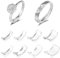 Ringgrößenversteller für lose Ringe 24 Stück Unsichtbarer Ringgrößenversteller für lose Ringe, Ringgrößenversteller für Frau Trauringe Alle Ringe, Ring Verkleinerung Set
