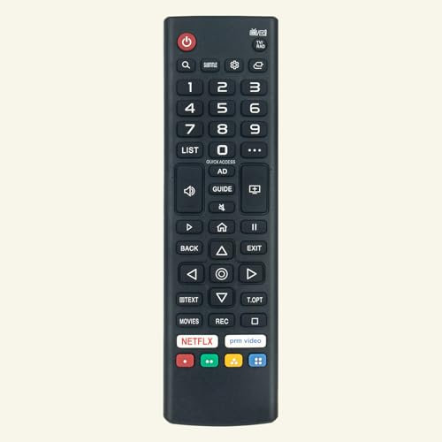 Replacement Universal Remote AKB76037001, Fit for Smarttech Smart TV 32HW01V 40FW01V 43UW02V 50UW02V, TESLA 75K939SUS, Cello TV CS19WS01, alphatronics dyras AVTEX TV W195TS W215TS