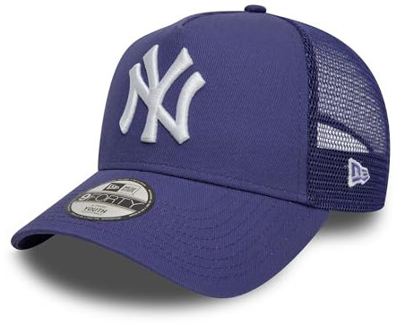 New Era New York Yankees MLB Cap Kinderkappe Trucker verstellbar NY Logo Baseball Mesh lila - Child