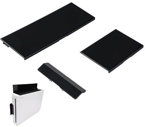 Ikpek 3 in 1 Dust Door Replacement for Wii Console, Repair Part Slot Cover for Nintendo GameCube, Repair Door for NGC Conrtroller NGC Memory SD Slot Lid
