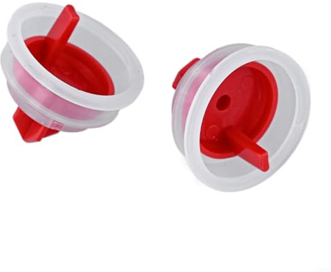 2 Pack Diaphragm Washer Replacement Compatible with 43758/4375800M Toilet Cistern Inlet Valves, Rubber Impulse Seals for Side Entry and Bottom Entry Flush Systems