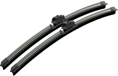 Limpiaparabrisas Escobillas 2 Uds Para Peugeot Para Rifter 2018-2023 Limpiaparabrisas Parabrisas Delantero Accesorios Ventana Parabrisas(Black-Green)