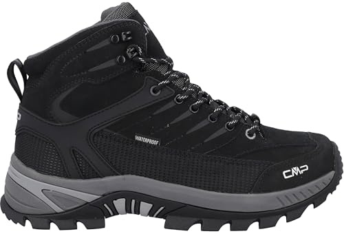 CMP Herren Rigel 2.0 Mid WP Schuhe, Nero-Grey, 42