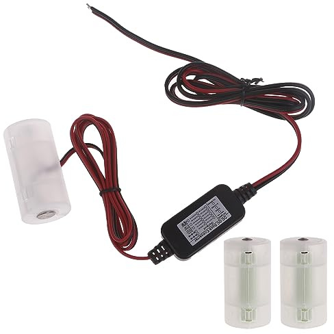 LiRRvb 2Pin to 4.5V (3x1.5V) C Alkaline LR14 Battery Cable for Remote Control Toys Clocks Flashlights Battery Cable