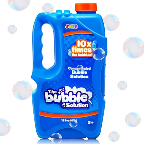 JOYIN Up to 9.5L of bubble fun from one 0.95L concentrated refill for Easter, summer games, boys and girls outdoor play. Premium big-bubble mixture for machines and guns