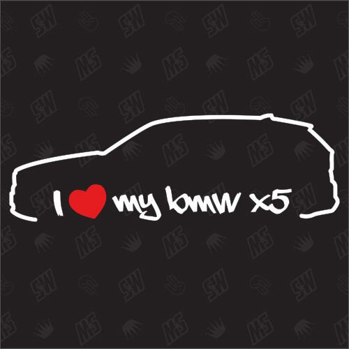 speedwerk-motorwear I Love My X5 - F15 Sticker, Bj.12-14