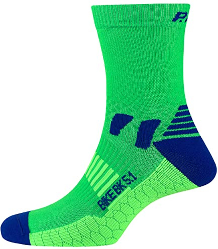 P.A.C. Bike Extreme Fahrrad Socken für Damen und Herren, Anti-Blasen, Schweißableitend, Mesh für Belüftung