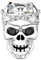 GNOCE Schädel Charme Anhänger 925 Sterling Silber Fesseln der Liebe Perlen Charm für Armband Halskette Halloween Schmuck Geschenk für Frauen