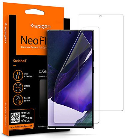 Spigen, 2 Pièces, Protection écran pour Samsung Galaxy Note 20 Ultra, NeoFlex, Résistant aux Rayures, TPU Film, Liquid Installation, Film Protection écran Galaxy Note 20 Ultra
