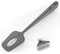 Efeng candy thermometer spatula with pot clip – Silicon grey chocolate spatula with thermometer built in,candy thermometer,thermometer spoon for chocolate, candy,creams,sauces,Jams meat cooking